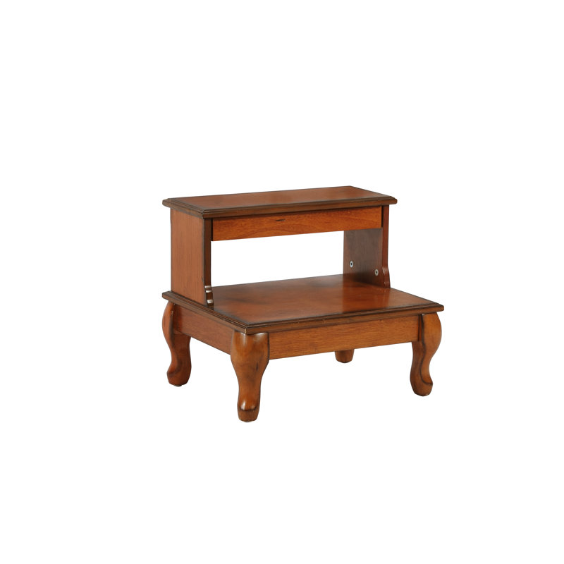 Alwyn Home Bridgette 15.38 Wood Step Stool Reviews Wayfair